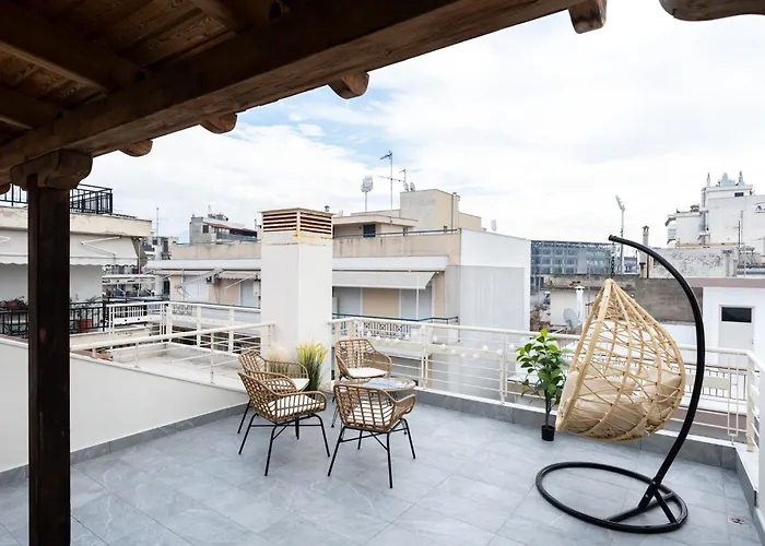 Apartment Pomegranate Luxury Penthouse Maisonette With Stunning Terrace #free Parking# By Binobi! Thessaloniki