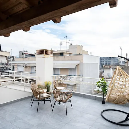 Apartment Pomegranate Luxury Penthouse Maisonette With Beautiful Terrace & Free Parking By Binobi ! Thessaloniki