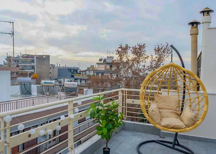 Pomegranate Luxury Penthouse Maisonette With Stunning Terrace #free Parking# By Binobi! * Thessaloníki